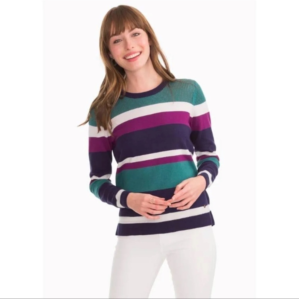 New Southern Tide Esme Crew Neck Sweater